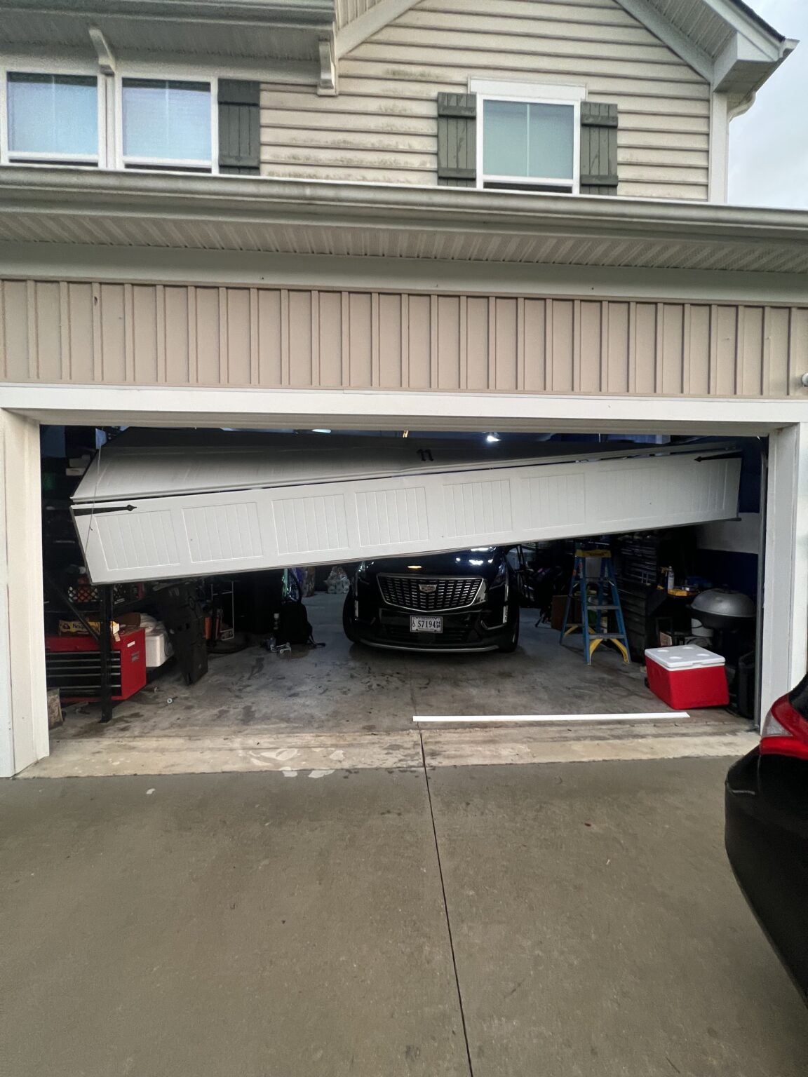 Illustration of High-Performance Garage Door Installation For Renters