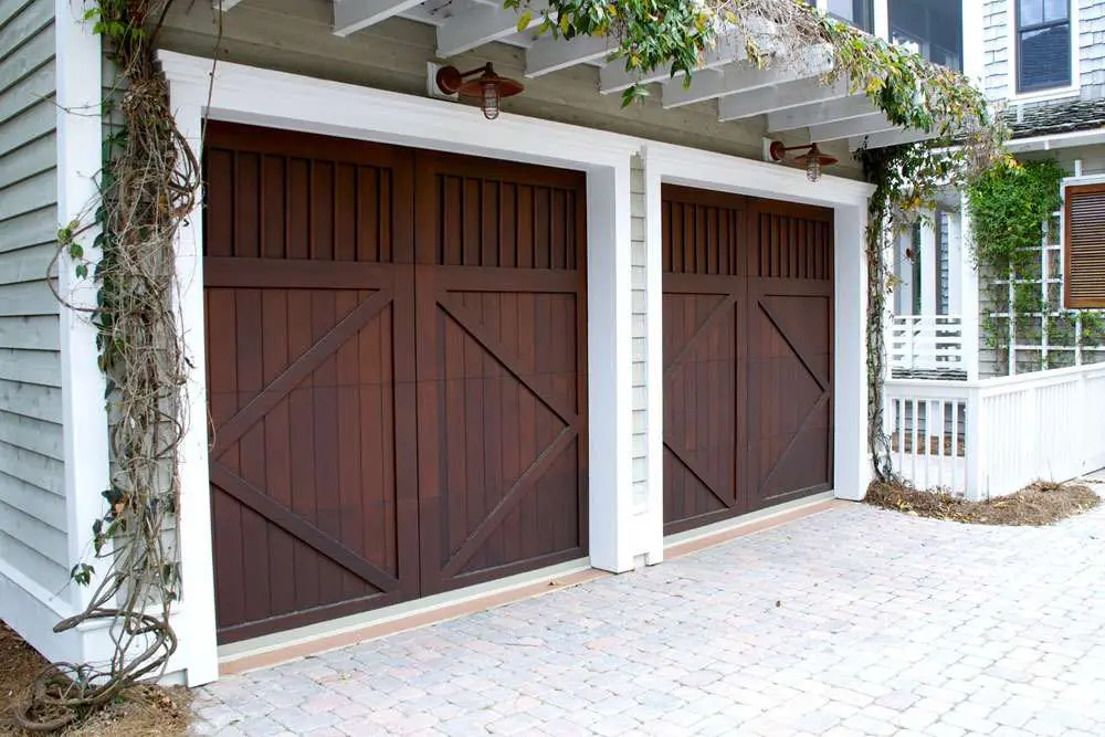 wooden garage doors