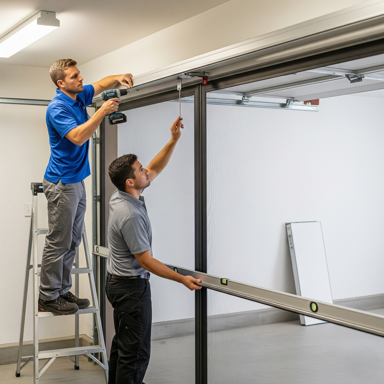 fitting-a-screen-to-a-garage-frame